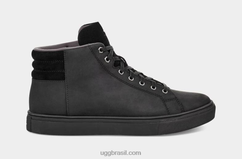 couro tnl preto 4VTTD2297 UGG homens Baysider tempo alto