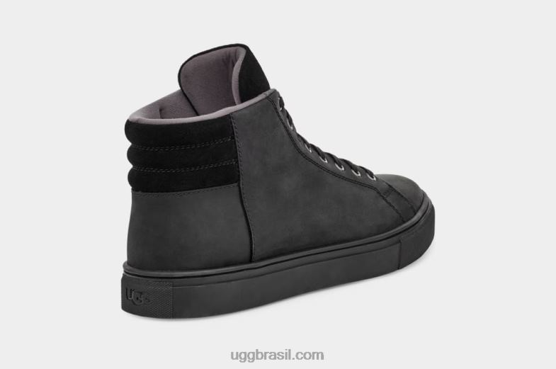 couro tnl preto 4VTTD2297 UGG homens Baysider tempo alto