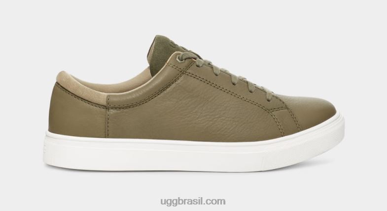 couro verde musgo 4VTTD1563 UGG homens baysider tempo baixo