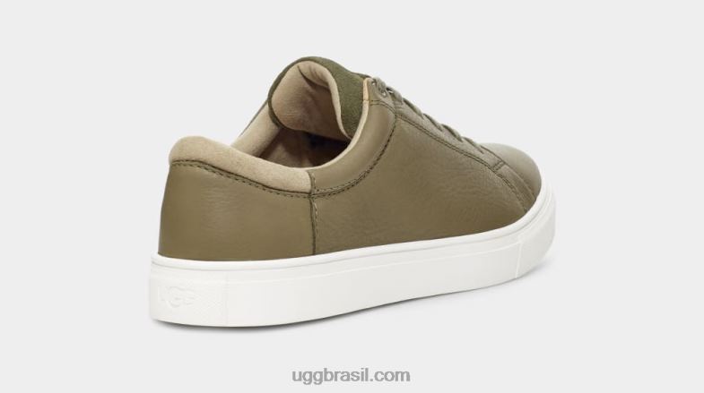 couro verde musgo 4VTTD1563 UGG homens baysider tempo baixo