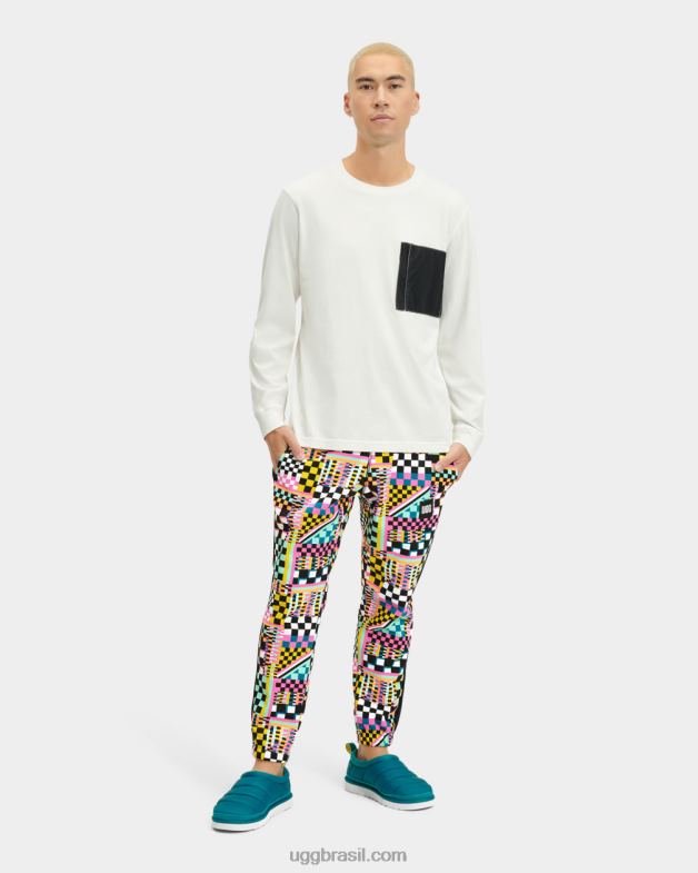 cheques múltiplos pretos 4VTTD293 UGG homens cheques malachi jogger
