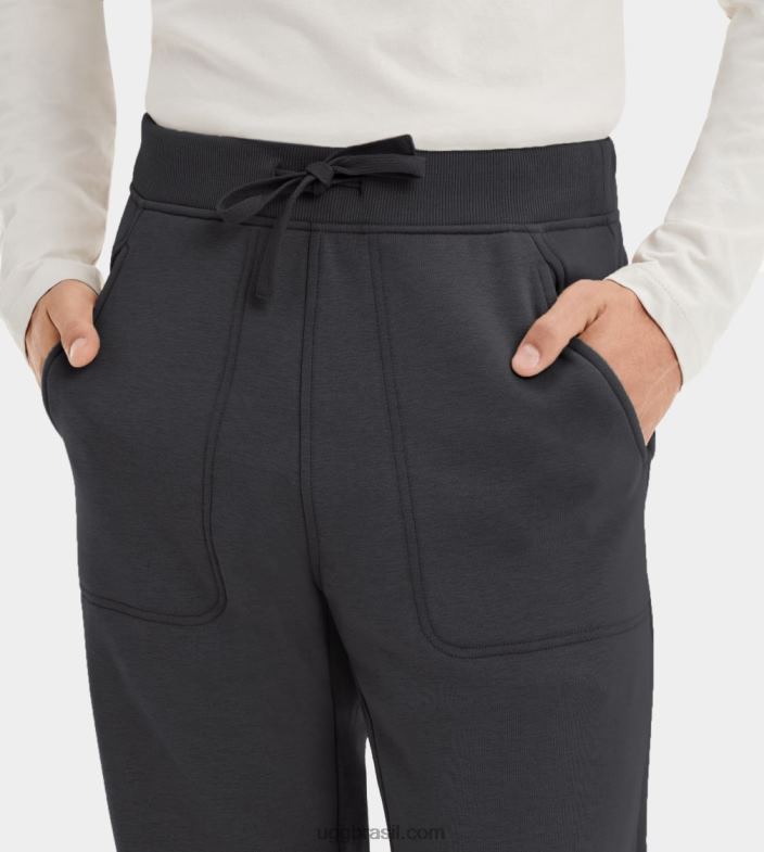 preto 4VTTD2349 UGG homens calças de lã gifford