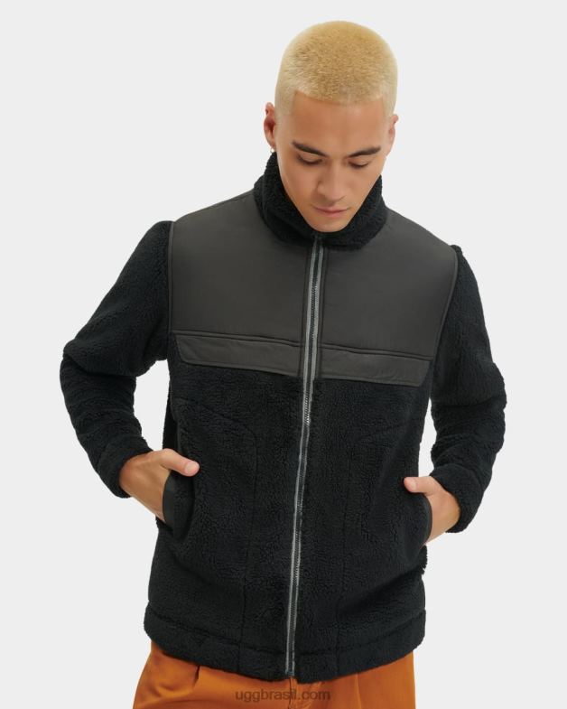 alcatrão 4VTTD1862 UGG homens jaqueta sherpa seth bloqueada