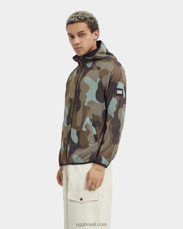 camuflagem verde musgo 4VTTD266 UGG homens estampa de jaqueta edison