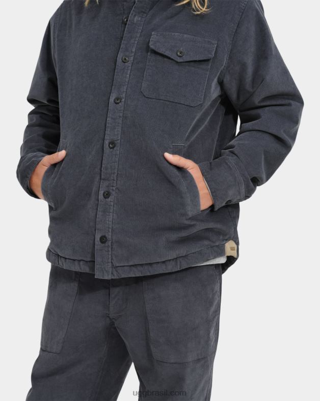 ciclone 4VTTD1868 UGG homens jaqueta de camisa de botão theodore