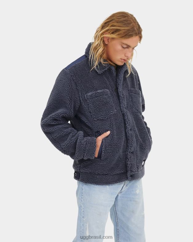 ciclone 4VTTD1886 UGG homens Jaqueta Trucker Janson Sherpa