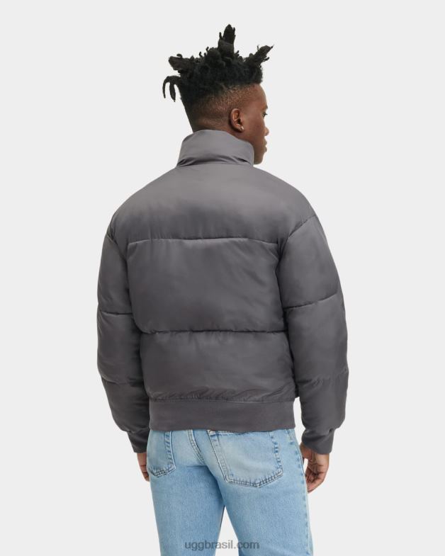 cinza escura 4VTTD1892 UGG homens damion sherpa jaqueta puffer