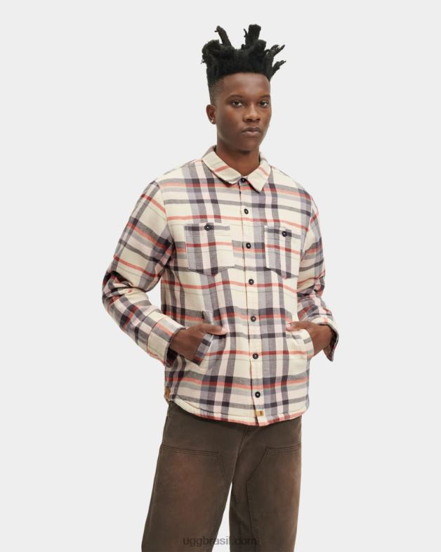 flor de lótus multi 4VTTD1877 UGG homens jaqueta xadrez braxton