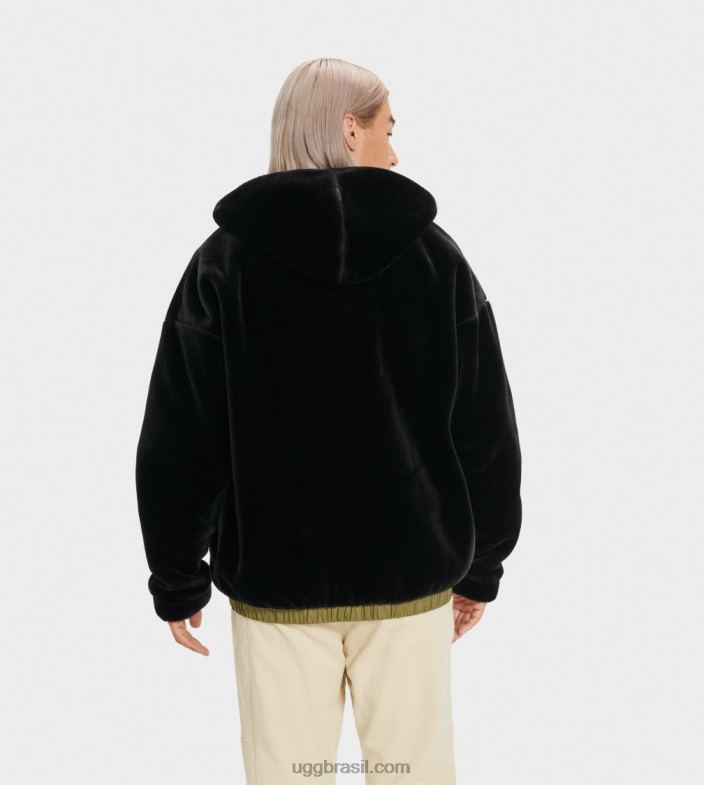 preto 4VTTD1904 UGG homens kairo jaqueta de pele falsa