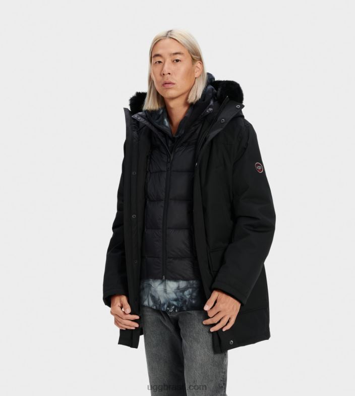 preto 4VTTD1908 UGG homens parca butte