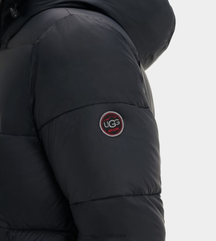 preto 4VTTD272 UGG homens jaqueta puffer brayden