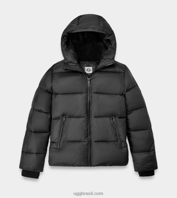 preto 4VTTD272 UGG homens jaqueta puffer brayden