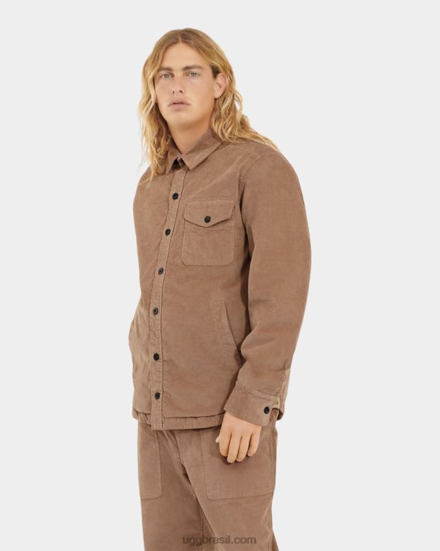 terra 4VTTD1869 UGG homens jaqueta de camisa de botão theodore