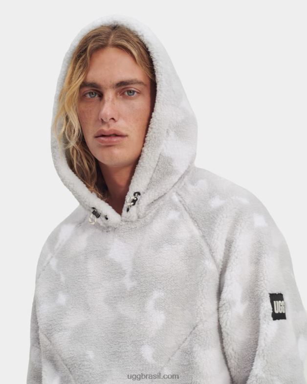camuflagem de paz de papoula branca 4VTTD270 UGG homens moletom dannen sherpa