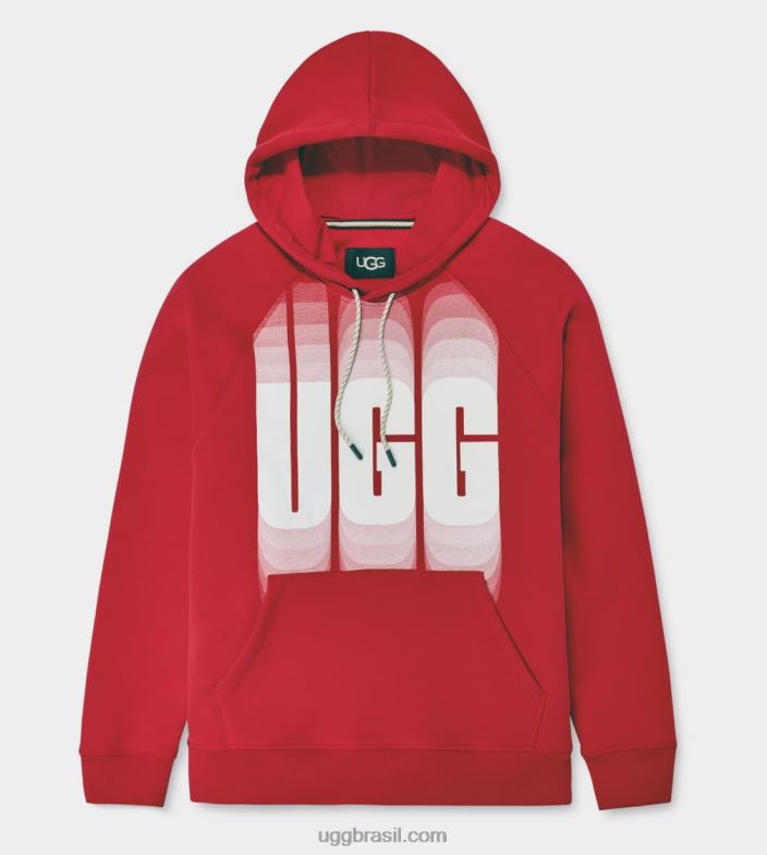 comprimento de onda vermelho samba 4VTTD1879 UGG homens comprimento de onda do moletom com capuz terrance