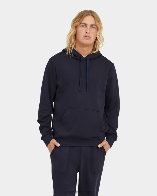 marinha 4VTTD1882 UGG homens moletom com capuz