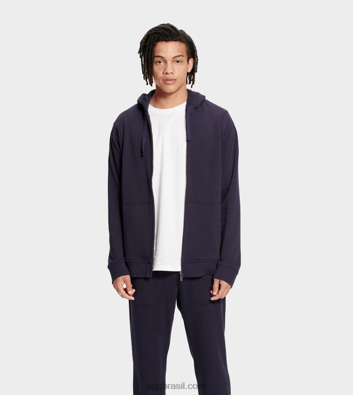 marinha 4VTTD2346 UGG homens moletom com zíper gordon