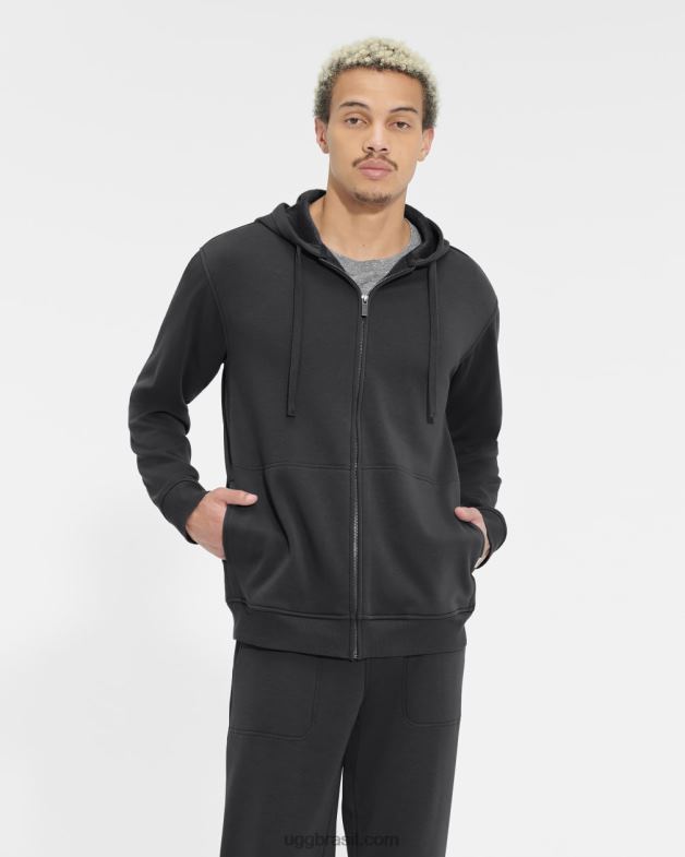 preto 4VTTD2345 UGG homens moletom com zíper gordon