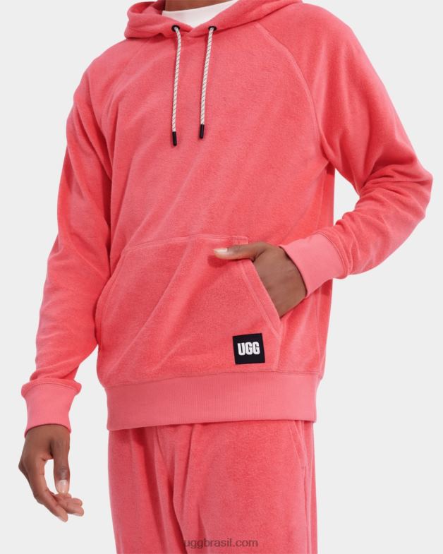 rosa pêssego 4VTTD2208 UGG homens moletom com capuz terrance