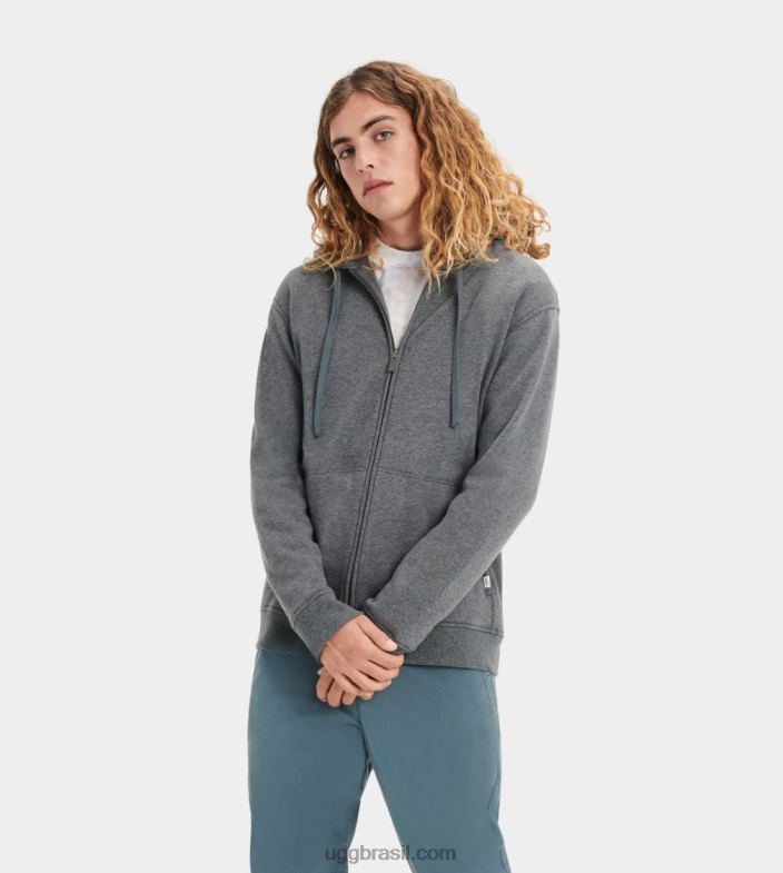 urze carvão 4VTTD2344 UGG homens moletom com zíper gordon