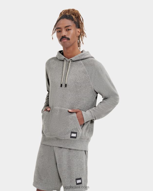 urze cinza 4VTTD1818 UGG homens moletom com capuz terrance