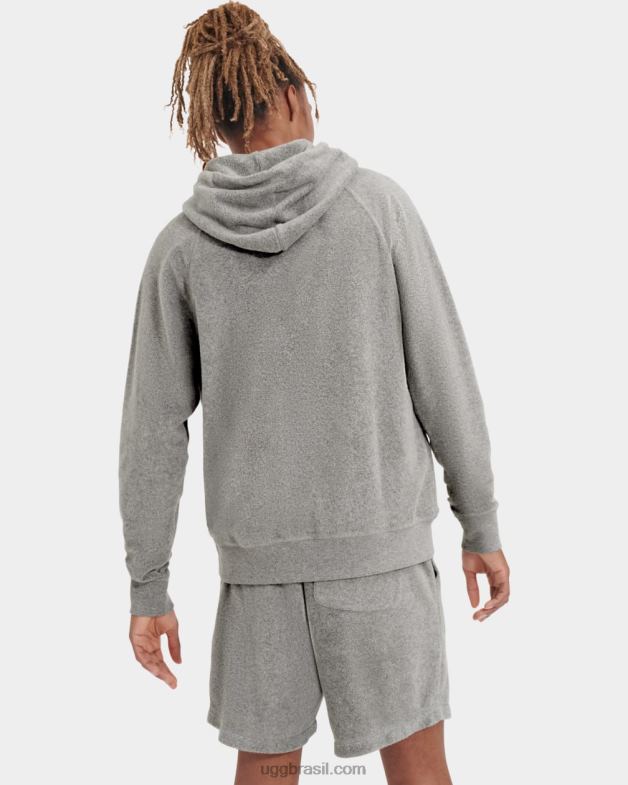 urze cinza 4VTTD1818 UGG homens moletom com capuz terrance