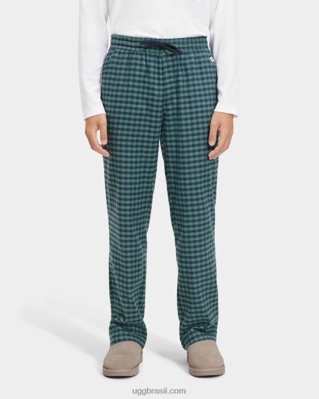 cheque branco/aloe vera 4VTTD2206 UGG homens conjunto de pijama steiner com caixa de presente