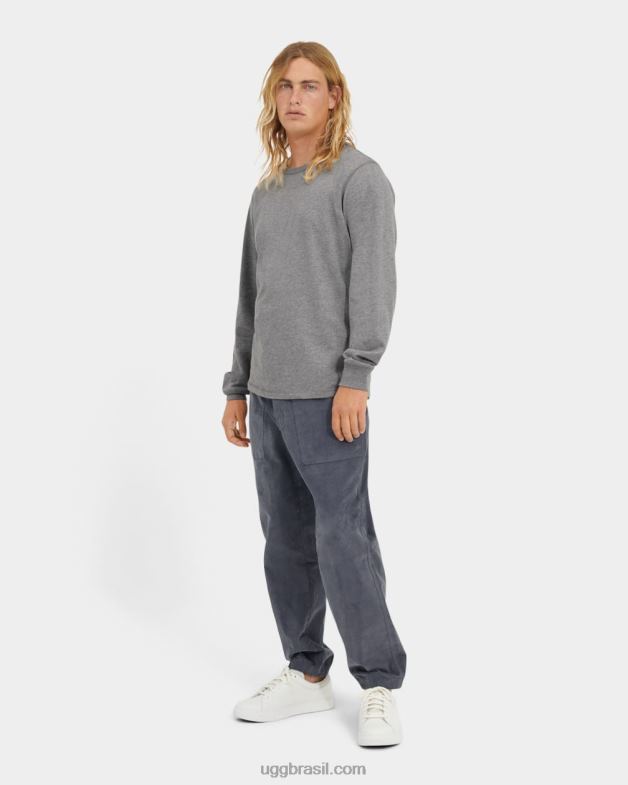 urze cinza 4VTTD1872 UGG homens camiseta manga longa austyn