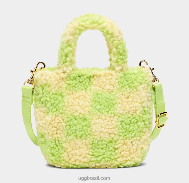 favo de mel/verde vibrante 4VTTD145 UGG mulheres maribel mini bolsa sherpa