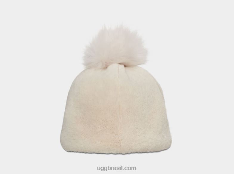 nimbo 4VTTD1214 UGG mulheres gorro de pele sintética com pom