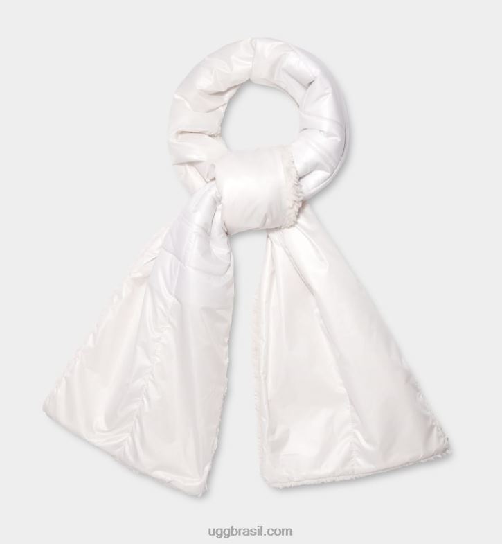 nimbo 4VTTD1265 UGG mulheres lenço com logo sherpa puffer