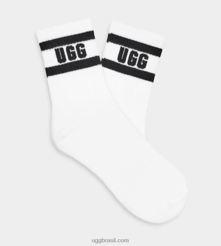 Branco preto 4VTTD384 UGG mulheres meia dierson com logo