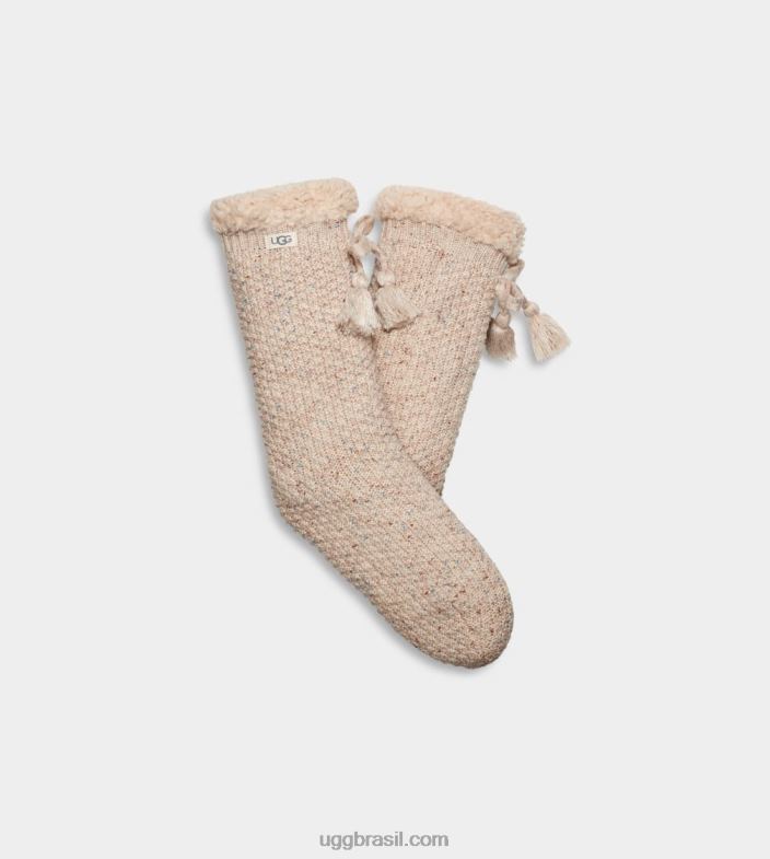 aveia 4VTTD2132 UGG mulheres meia forrada de lã nessie
