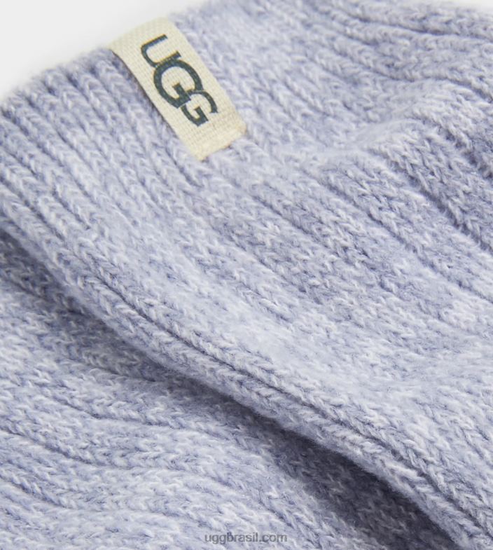 azul islandês 4VTTD2106 UGG mulheres meia canoa slouchy em malha canelada