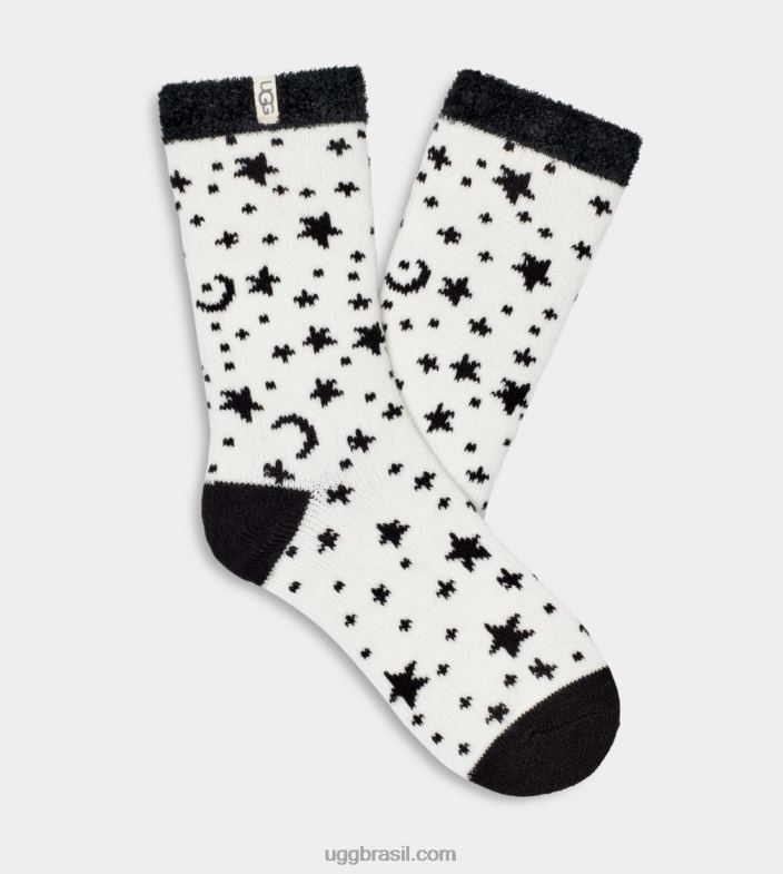 branco celeste 4VTTD646 UGG mulheres josephine meia forrada de lã