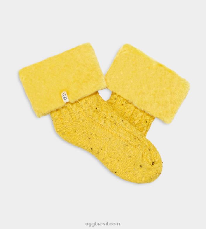 canário 4VTTD772 UGG mulheres meia forrada de lã lita