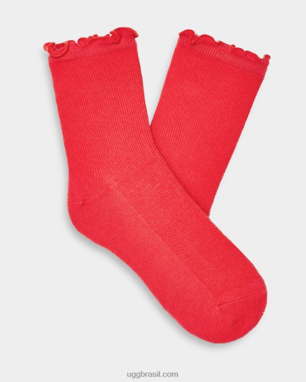 flamingo rosa 4VTTD387 UGG mulheres meia borda de alface karsyn