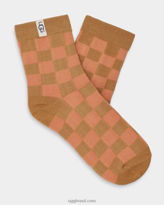 laranja/marrom 4VTTD649 UGG mulheres meia teslin