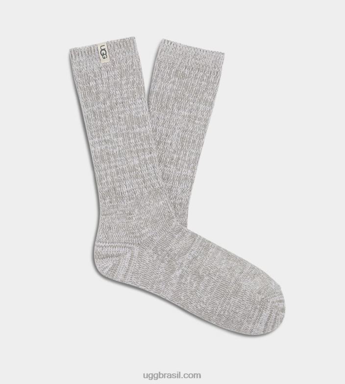 selo 4VTTD2108 UGG mulheres meia canoa slouchy em malha canelada