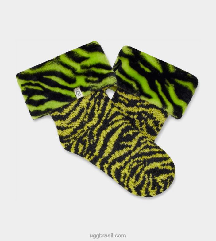 tigre de limão 4VTTD769 UGG mulheres meia forrada de lã lita