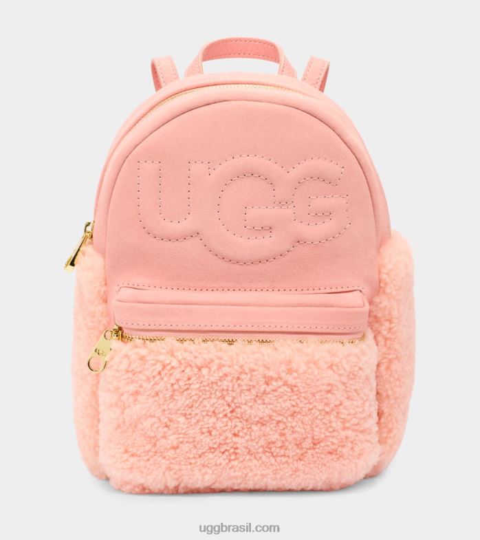 opala rosa 4VTTD1205 UGG mulheres dannie ii mini mochila pele de carneiro
