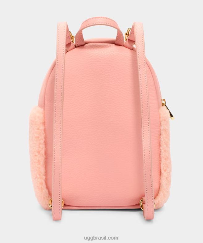 opala rosa 4VTTD1205 UGG mulheres dannie ii mini mochila pele de carneiro