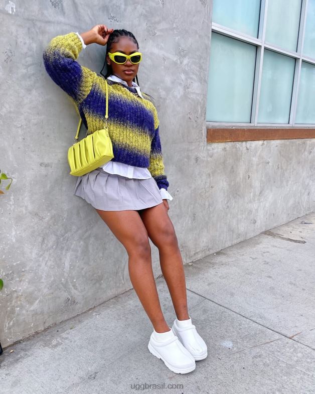 Branco brilhante 4VTTD427 UGG mulheres tasman x