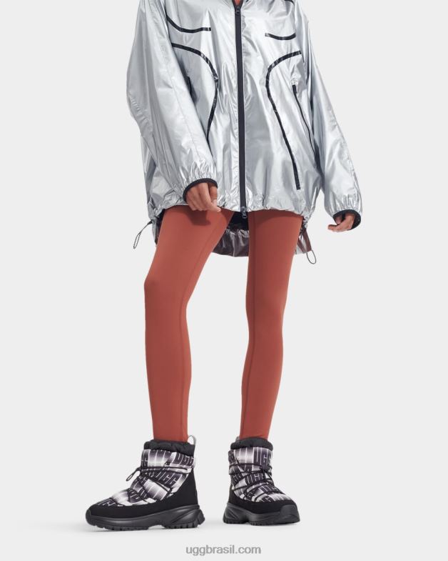 Preto branco 4VTTD17 UGG mulheres Yose puffer comprimento de onda médio