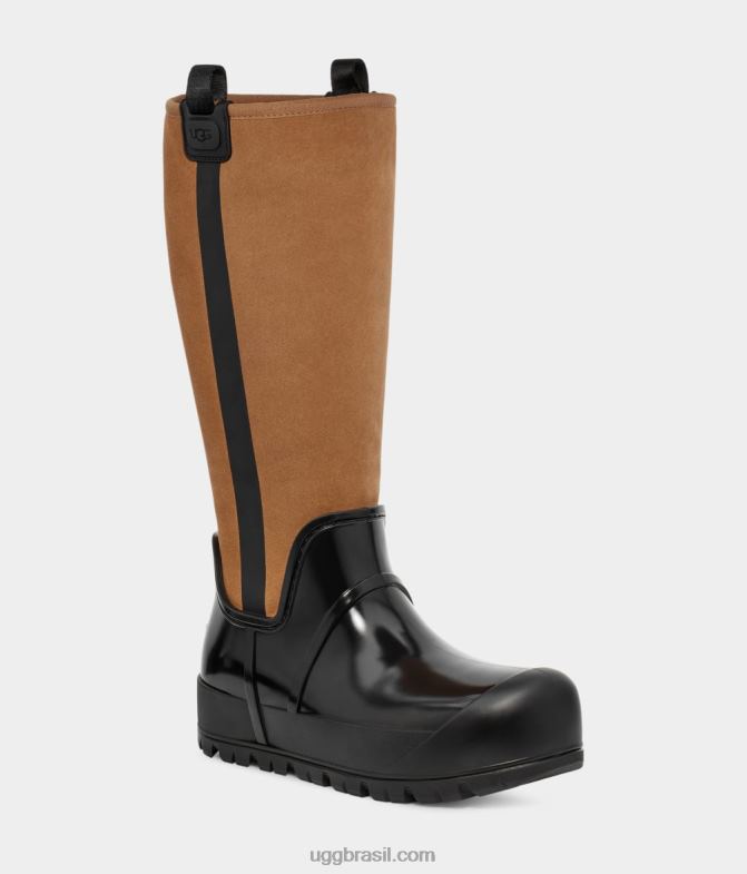 castanha 4VTTD2045 UGG mulheres camurça alta nuvem de chuva