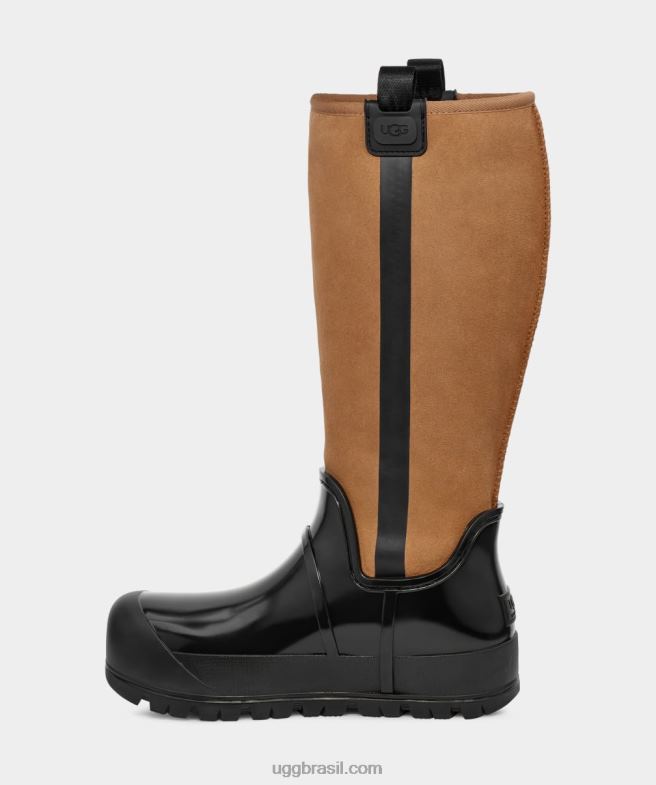 castanha 4VTTD2045 UGG mulheres camurça alta nuvem de chuva
