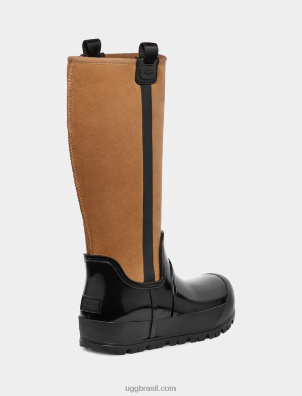 castanha 4VTTD2045 UGG mulheres camurça alta nuvem de chuva