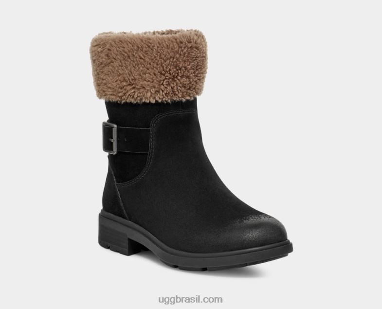 Camurça preta 4VTTD2044 UGG mulheres punho de Harrison