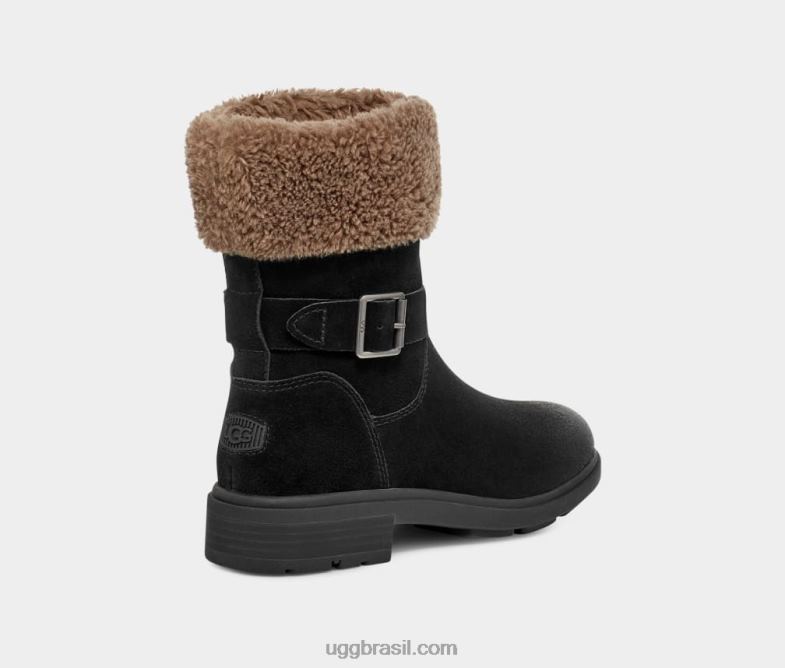 Camurça preta 4VTTD2044 UGG mulheres punho de Harrison