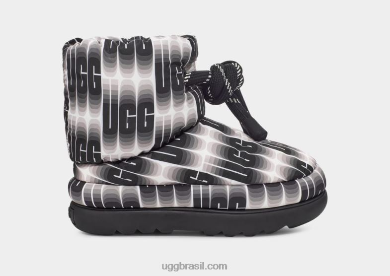 Preto branco 4VTTD672 UGG mulheres clássico maxi comprimento de onda curto